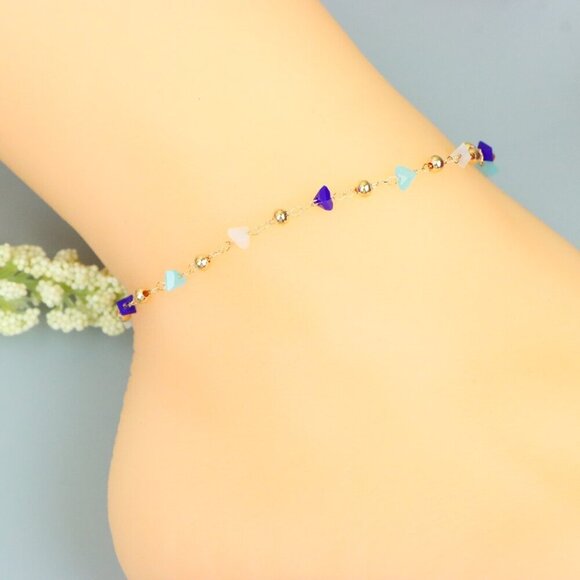 "Handmade Anklet – A Stylish Choice for Women, Thoughtful Gift Idea, EVCH1463 - Picture 1 of 10